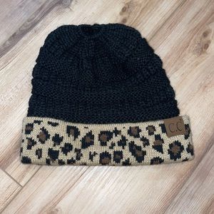 C.C Cheetah Print Toboggan